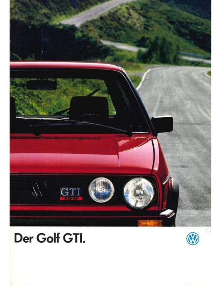 1987 VOLKSWAGEN GOLF GTI 16V BROCHURE DUITS, Livres, Autos | Brochures & Magazines, Enlèvement ou Envoi