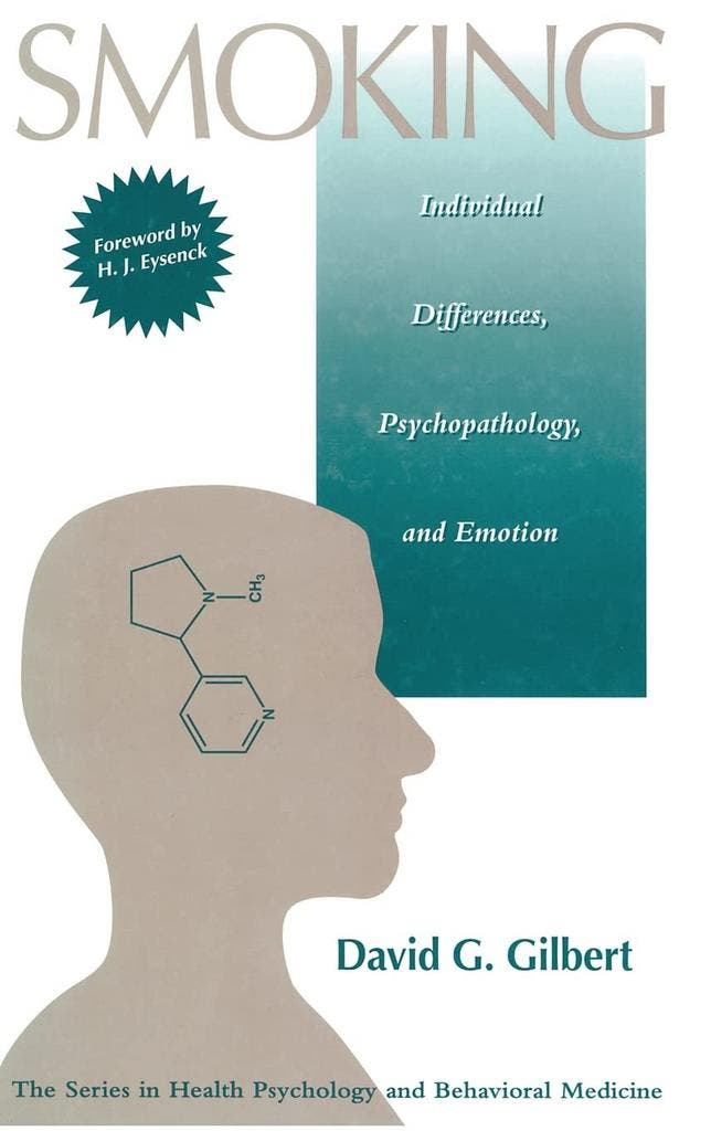 Smoking - David G. Gilbert - 9781560321712 - Hardcover, Livres, Psychologie, Envoi
