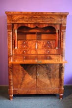 Secrétaire à abattant - Hout, Mahonie - Secretaris laat