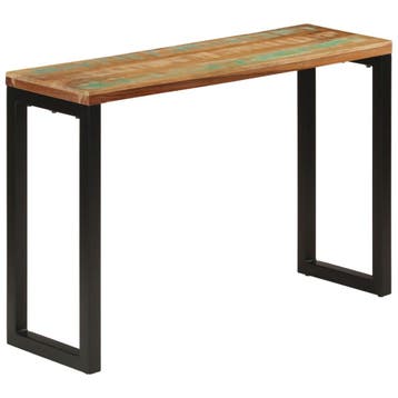 vidaXL Wandtafel 110x35x75 cm massief gerecycled hout, Verzenden, Nieuw