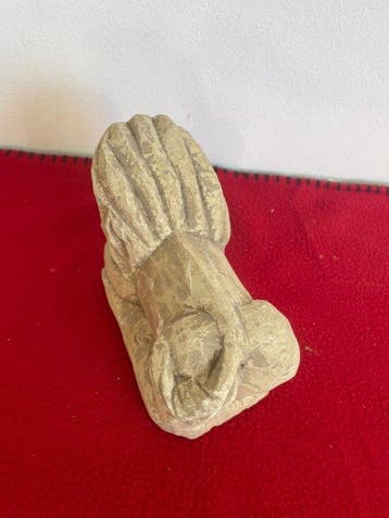 sculptuur, scultura di leone in pietra - Italia, metà XX