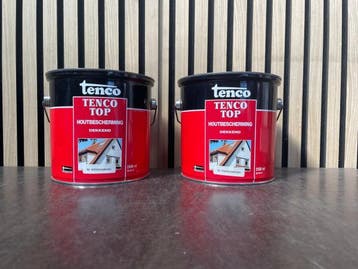Veiling - 2x Tenco Top Houtbescherming Dekkend 2,5L – Midd, Bricolage & Construction, Peinture, Vernis & Laque