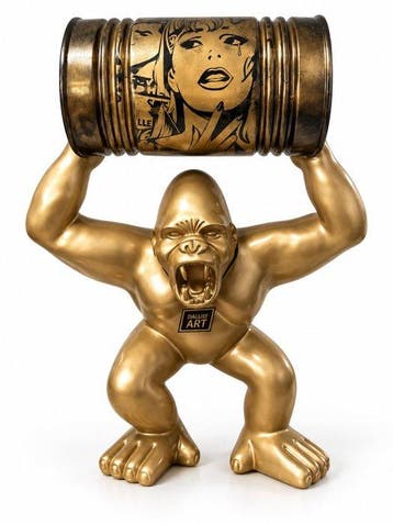 Daluxe Art - 1999 • XL Gorilla Pop Art, Antiquités & Art