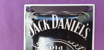 Jack Daniels - Emaille bord - Metaal, Emaille, Antiquités & Art