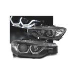 PHARES BMW F30 F31 ANGEL EYES LED TRU DRL NOIR 11-15, Verzenden