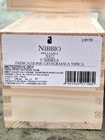 2022 Nibbio Della Sala - Umbrië IGT - 3 Flessen (0.75 liter), Nieuw