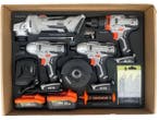 Veiling - Daewoo 4-in-1 powertool set met accus en lader DA