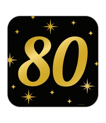 Deurbord 80 Jaar 50cm, Verzenden