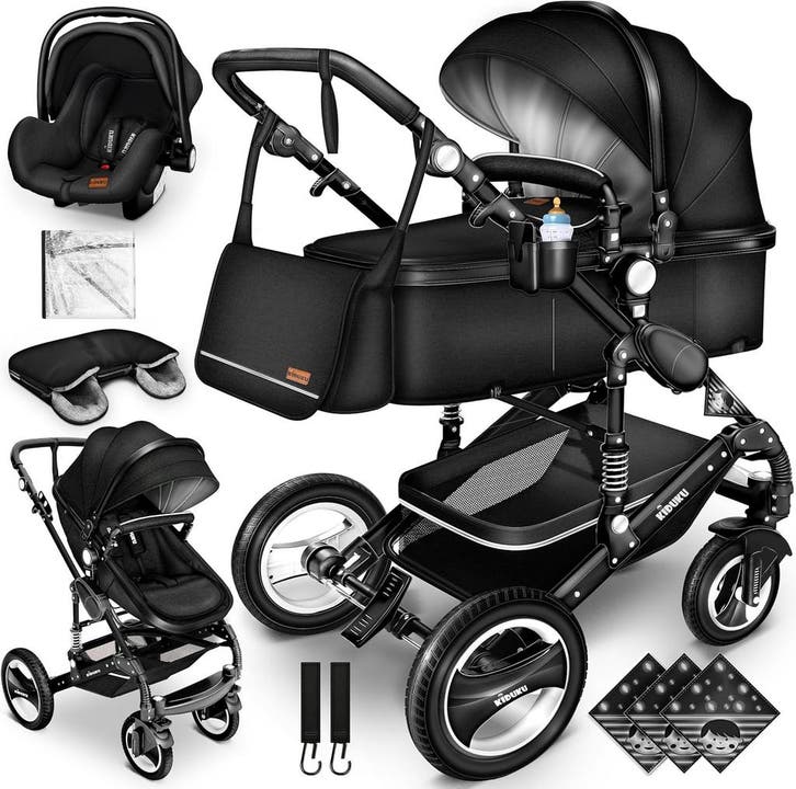 KIDUKU- 3 in 1 combi-kinderwagen- buggy - met autostoeltje, Enfants & Bébés, Poussettes & Combinaisons, Envoi
