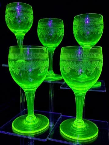Verre à vin (8) - Ouraline - Gothique vintage, Antiquités & Art