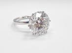 Bague de fiançailles - 18 carats Or blanc - 10.01ct. tw.