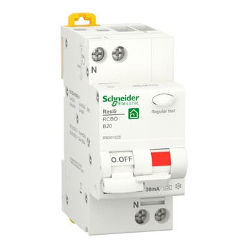 Schneider Resi9 RCBO 20A 30mA Type A Disjoncteur, Verzenden