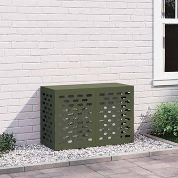 vidaXL Air Conditioner Hoes Olijfgroen 90 x 40 x 60 cm Staal, Verzenden, Nieuw