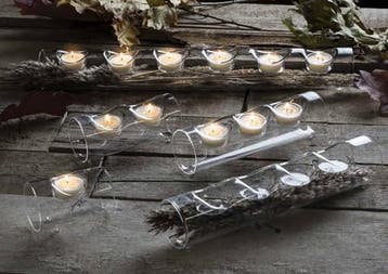 Candle Mood waxinehouder Tealight Tube 33,5x6,5x6,5 cm, Nieuw