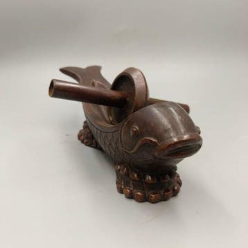 Vijzel en stamper - Koper - koperen geneesmiddelmolen