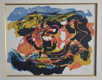 Karel Appel (1921-2006) - Composition abstaite