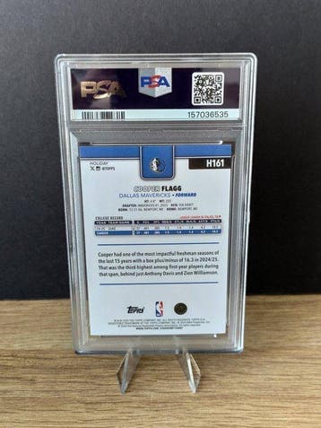 Topps Holiday Nba Cooper Flagg - PSA Graded card, Nieuw