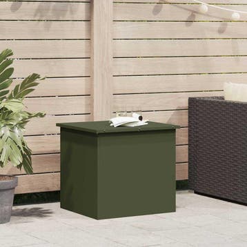 vidaXL Tuinkussens opbergdoos Gegalvaniseerd staal 55 x 50,5, Verzenden, Nieuw