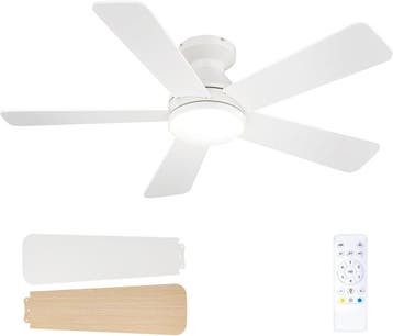 Ventilateur plafond LED 107cm Blanc - Stock limite, jusqu..., Verzenden