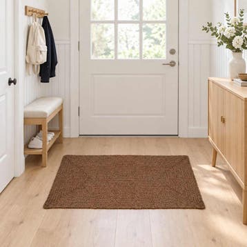 vidaXL Gebied Tapijt Grijs 80 x 150 cm Jute, Verzenden
