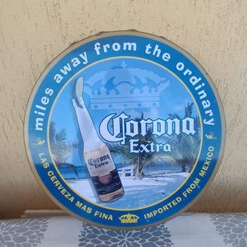 Corona Extra - Wandbord - Staal - Kurk Corona Extra