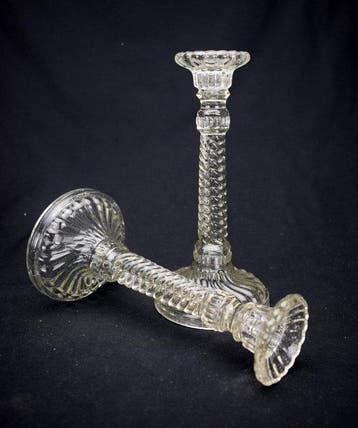 Scailmont - Kandelaar (2) - Glas - Durover, Antiek en Kunst
