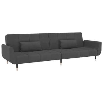 Slaapbank grijs | Retour deal | 35% korting, 100 cm, Verzenden, Tweepersoons, Zo goed als nieuw