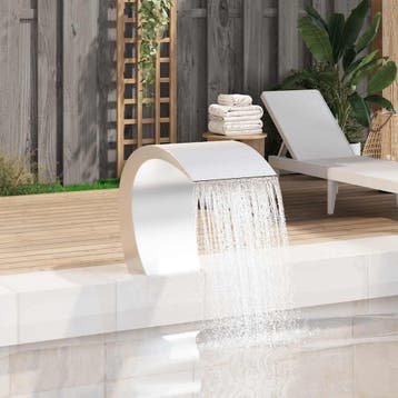 vidaXL Zwembadwaterval 45x30x60 cm roestvrij staal, Verzenden, Nieuw