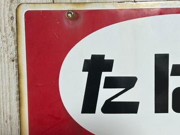 Oorspronkelijk dubbelzijdig Japans emaille tabakswinkelbord