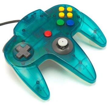 Originele Nintendo 64 Controller Aqua Blue, Verzenden