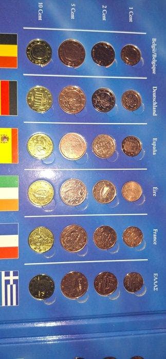 Europa. Series 1 Cent - 2 Euro 1999/2002 (12 series + Album)