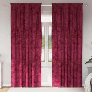 vidaXL Velvet Gordijnen 2 st Wijnrood 260 x 140 cm Fluweel, Verzenden, Nieuw