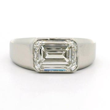 Zonder minimumprijs - Ring Platina - 5.02ct. tw. Diamant