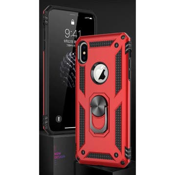 iPhone XS Max Hoesje  - Shockproof Case Cover Cas TPU Rood +, Verzenden, Nieuw