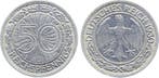 Duitsland 50 Reichspfennig 1930 J ss/vz J 324, Verzenden
