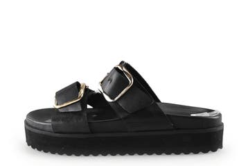 Nelson Slippers in maat 39 Zwart, Slippers, Verzenden, Zwart, Zo goed als nieuw