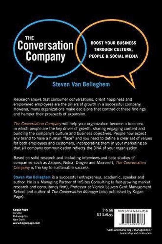 Conversation Company 9780749464738 Steven van Belleghem, Livres, Langue | Anglais, Envoi