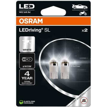 Osram W5W LEDriving SL White 6000K LED Autolampen, Verzenden