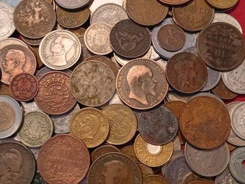Monde. Large lot of World Coins, 1800 to présent. (Sans prix