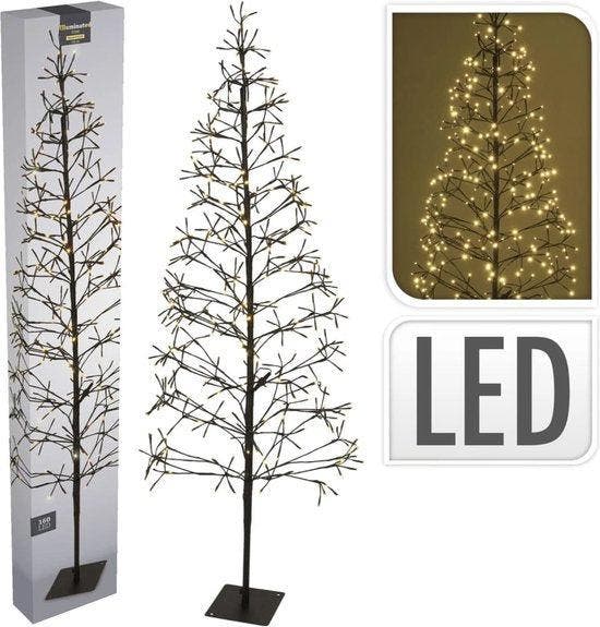 2dekans | Ambiance Kerstboom Met 160 Leds 120 Cm, Diversen, Kerst, Ophalen of Verzenden