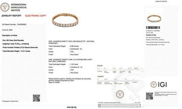 Armband - 18 karaat Roségoud - 10.31ct. tw. Diamant, Nieuw