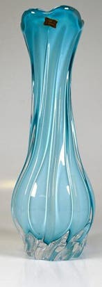 Egermann - Vaas - Kristal - aquamarijn opal Egermann