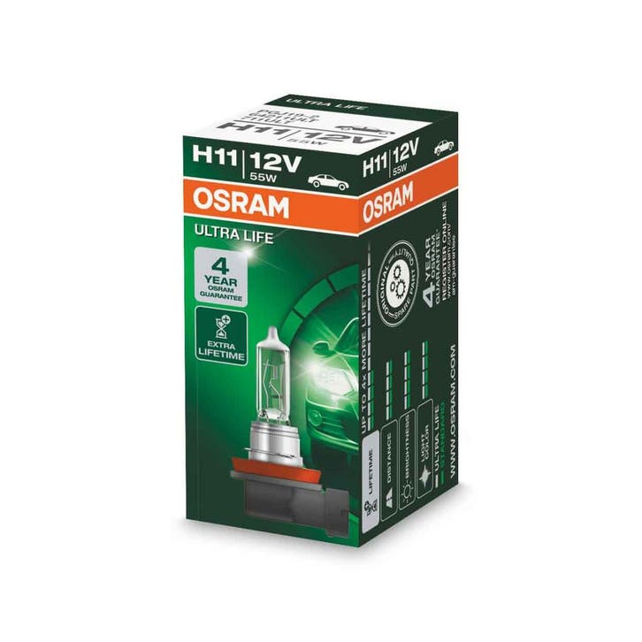 Osram H11 Halogeenlamp 12V 55W PGJ19-2 Ultra Life, Auto-onderdelen, Verlichting, Nieuw, Ophalen of Verzenden