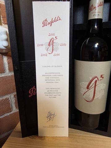 Penfolds G5 Ultra Rare - #1935/2200 bottles - Zuid-Australië