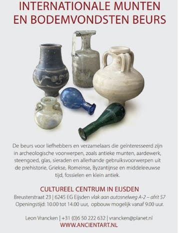 Webshop met archeologie/ bodemvondsten.