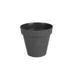 Grote kunststof bloempot grijs D80xH67 Monaco, Tuin en Terras, Verzenden, Nieuw