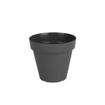 Grote kunststof bloempot grijs D80xH67 Monaco, Verzenden, Nieuw