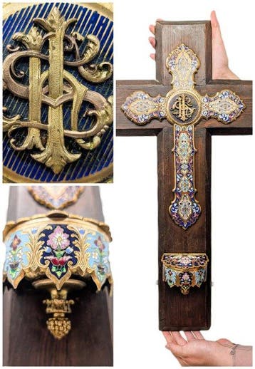 Antiek Wijwatervat - Exceptionnel grand Bénitier dEglise
