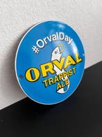 Orval Trappist Ale reclamebord – #OrvalDay – rond metalen, Antiek en Kunst