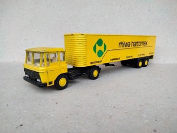 lion car 1:50 - Model vrachtwagen - Rhiwa-Hartomex oplegger